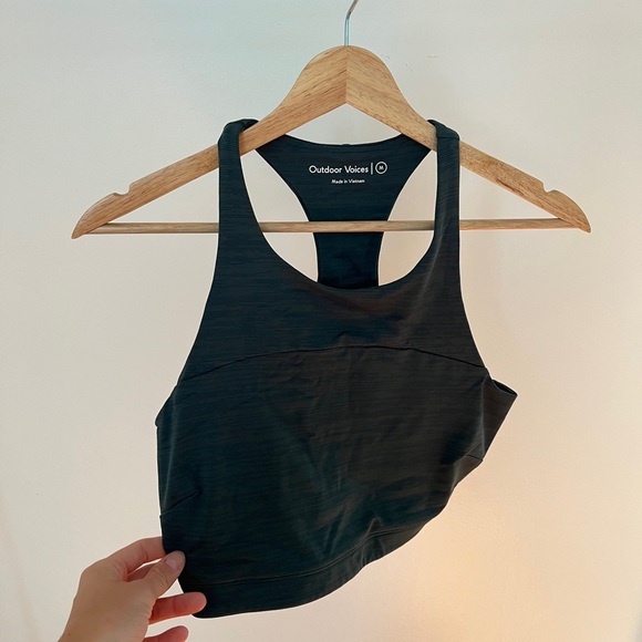 Outdoor Voices Size Medium Green Move Free Crop Top - Picture 2 of 6